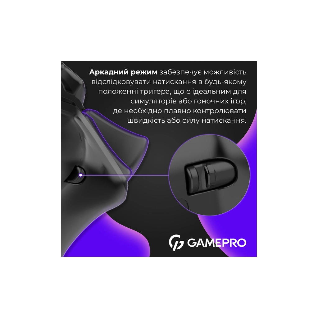 Геймпад GamePro GPS13B BT 5.3/USB/PC/iOS/Android/PS3/PS4 RGB Black (GPS13B) - зображення 5