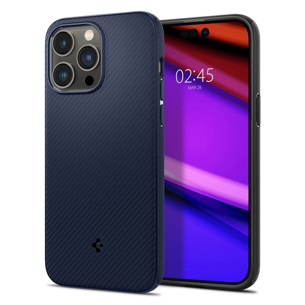 Чохол до мобільного телефона Spigen Apple Iphone 14 Pro Max Mag Armor MagFit, Navy Blue (ACS04845) - изображение 3
