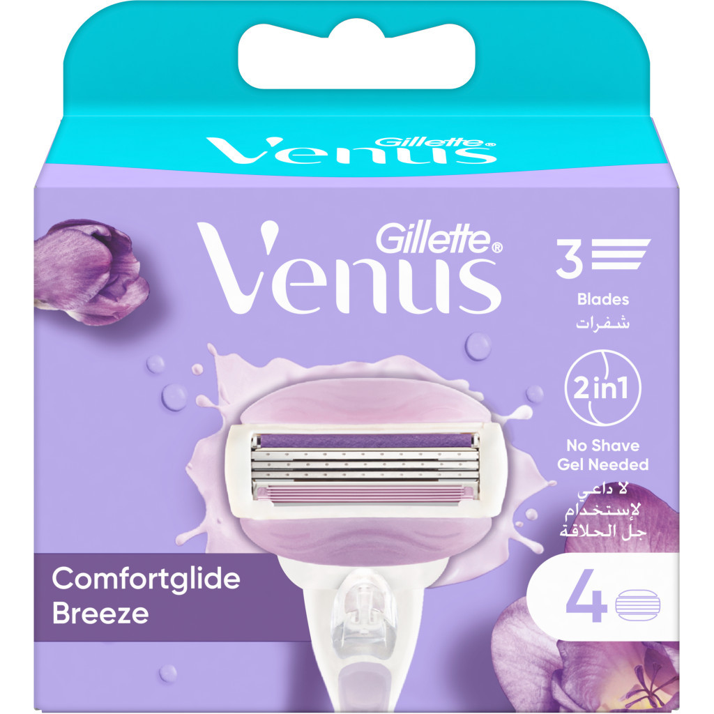 Змінні касети Gillette Venus ComfortGlide Breeze 4 шт. (7702018886364) - изображение 2