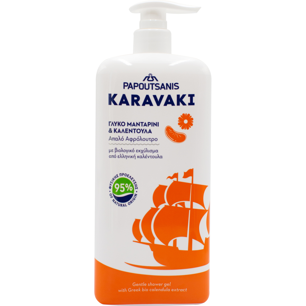 Гель для душу Karavaki Календула і мандарин 750 мл (5201109002819) - зображення 1