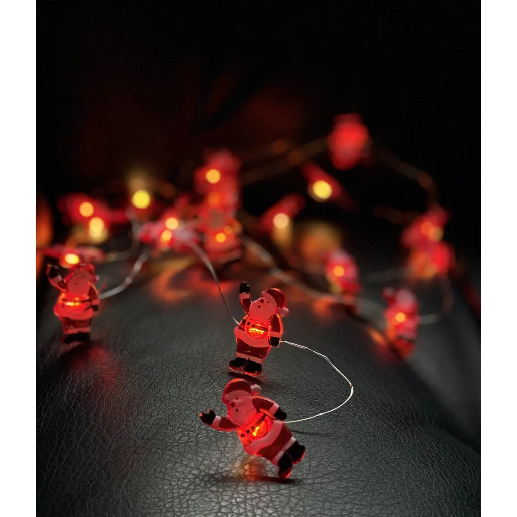 Гірлянда Chomik Санта струна , 2,2 м, 20 LED теплий білий, 2АА (5900779854178) - зображення 5