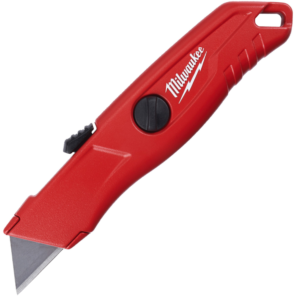 Ніж монтажний Milwaukee висувний будівельний, HEAVY DUTY, (5 лез) (4932471360) - зображення 1