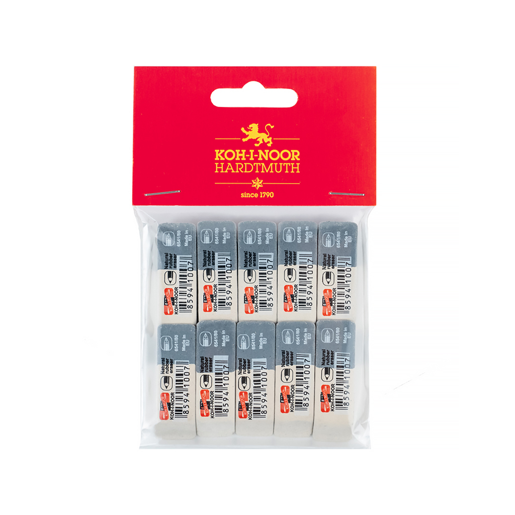 Гумка Koh-i-Noor комбінована SunPearl (полібег 10 шт) (6541/80/10/P) - изображение 2