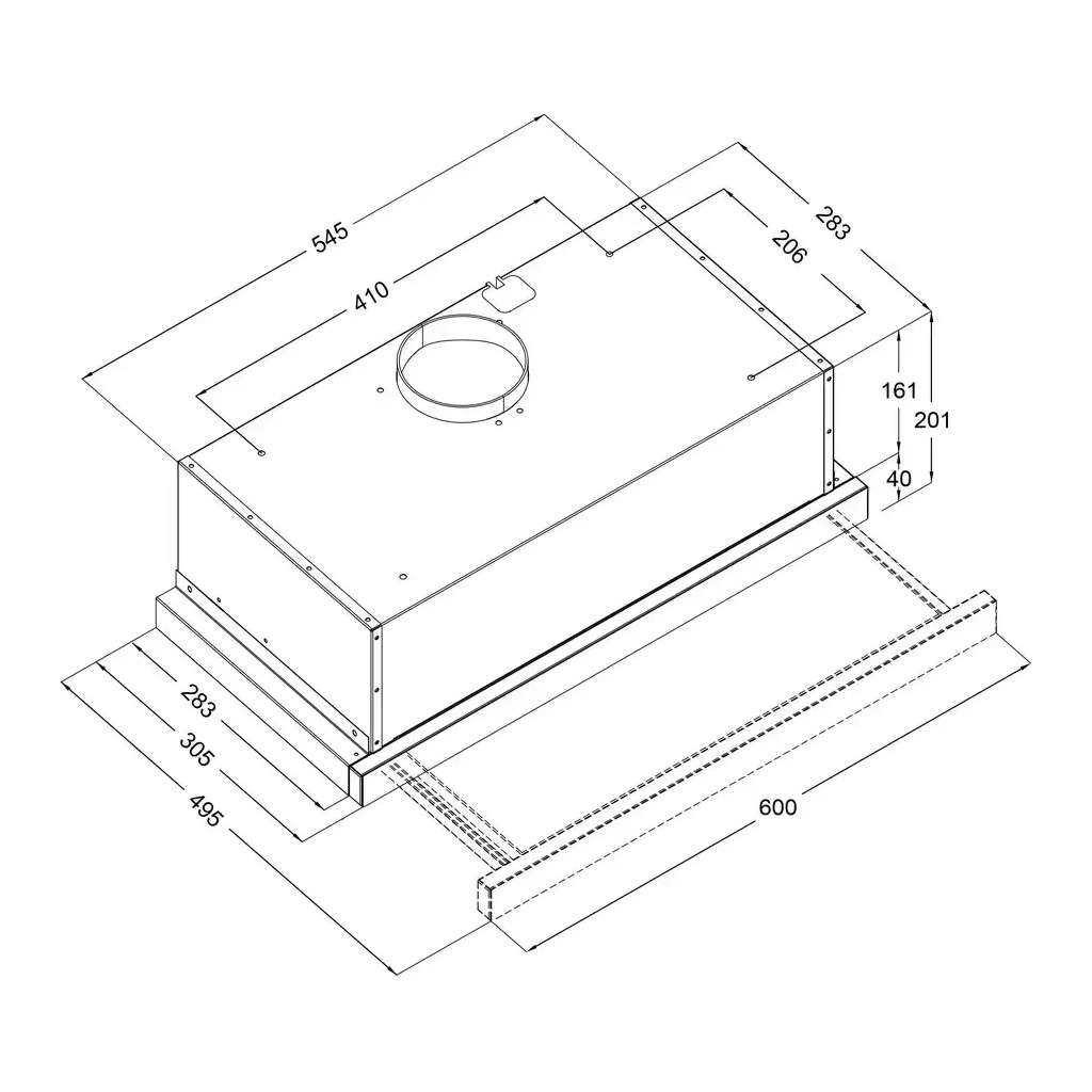 Витяжка кухонна Borgio TLF (TR) 60 white glass - зображення 6