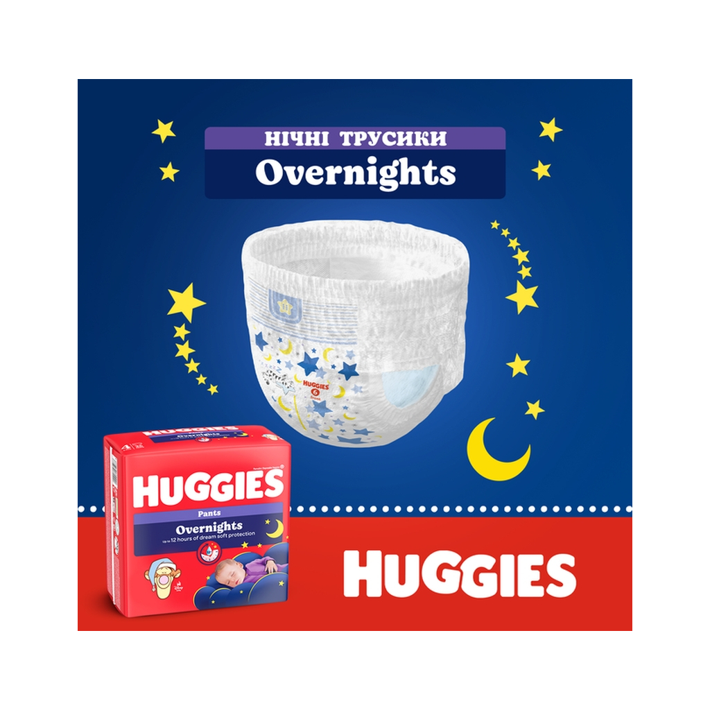 Підгузки Huggies Overnights Pants Трусики 5 12-17 кг 24 шт. (5029053581095) - зображення 6
