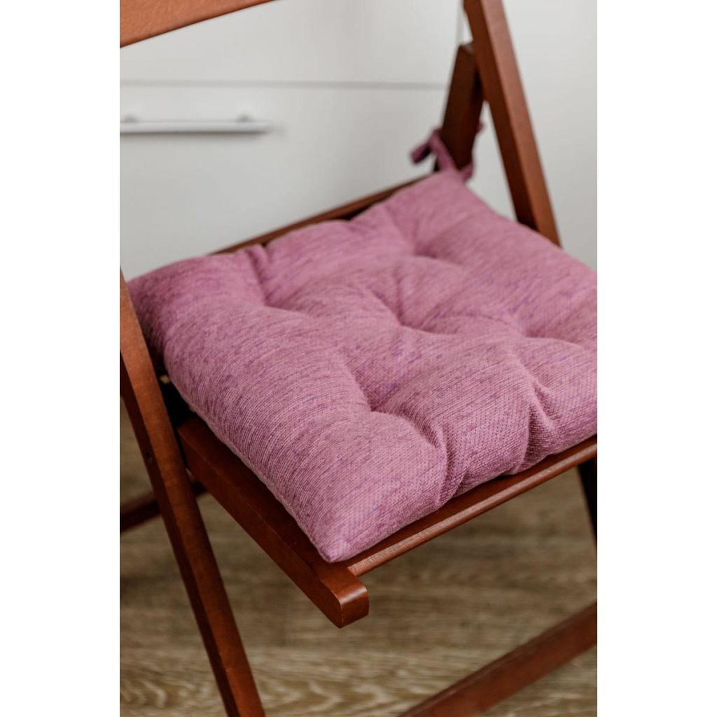 Подушка на стілець Прованс CHENILLA Бузкова 40х40 (034849) - зображення 2