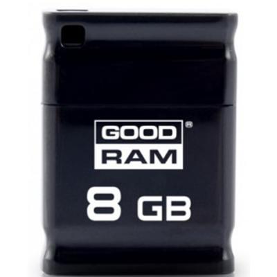USB флеш накопичувач Goodram 8GB Piccolo Black USB 2.0 (UPI2-0080K0R11) - зображення 1