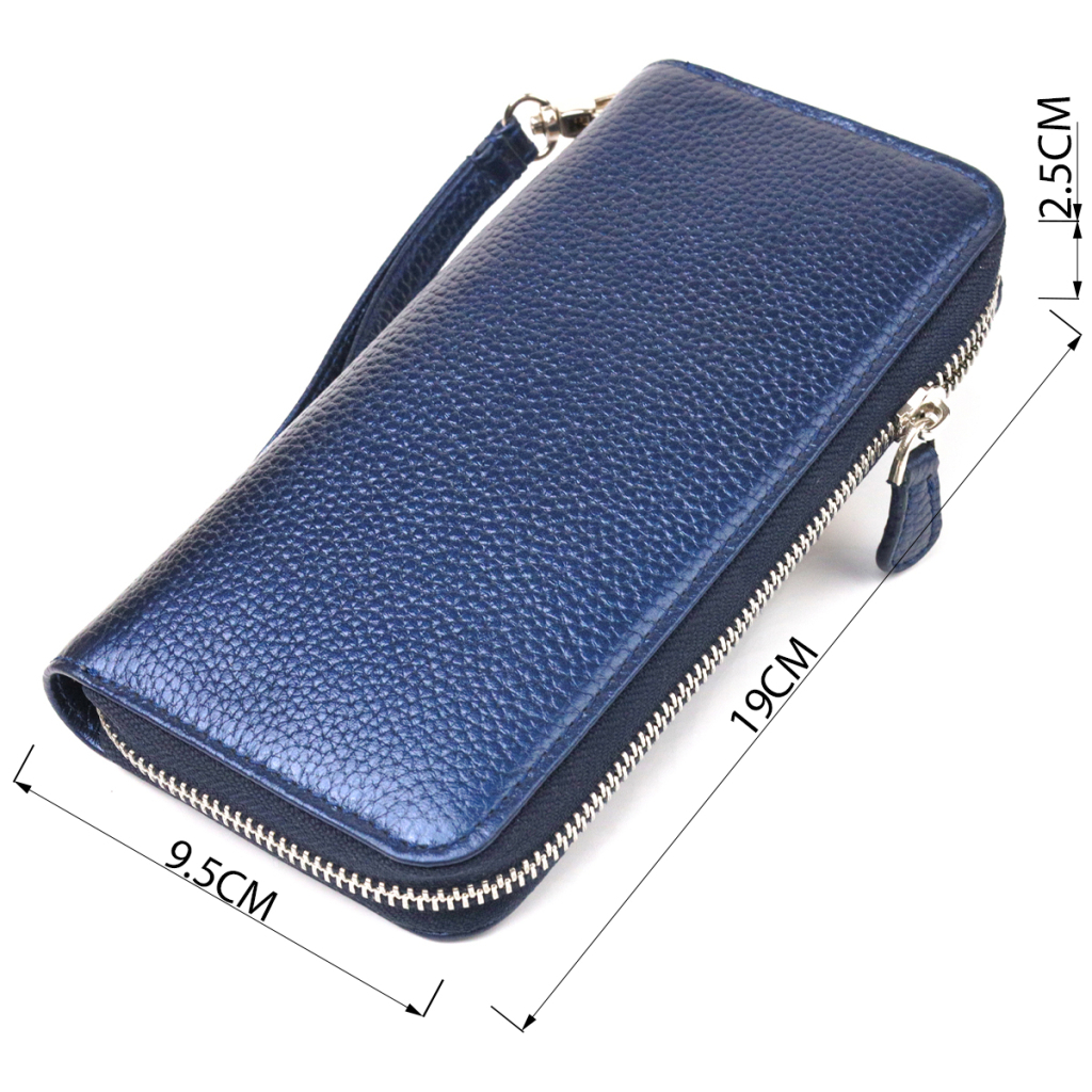 Гаманець Canpellini З натуральної шкіри флотар Синій (21616) - зображення 3