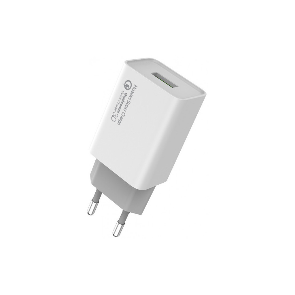 Зарядний пристрій ColorWay 1USB Huawei Super Charge/Quick Charge 3.0, 4A (20W) (CW-CHS014Q-WT) - зображення 3