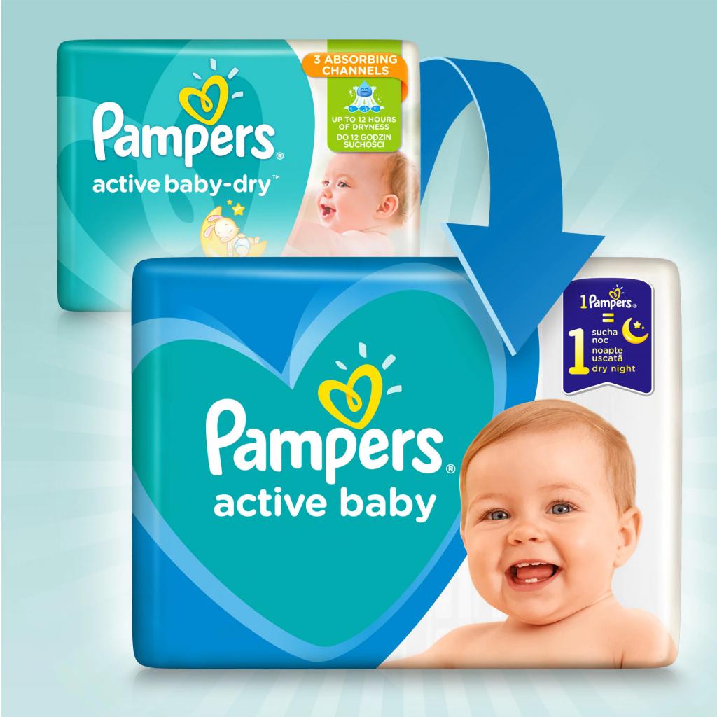 Підгузки Pampers New Baby Mini Розмір 2 (4-8 кг), 43 шт. (8001090910127) - зображення 2