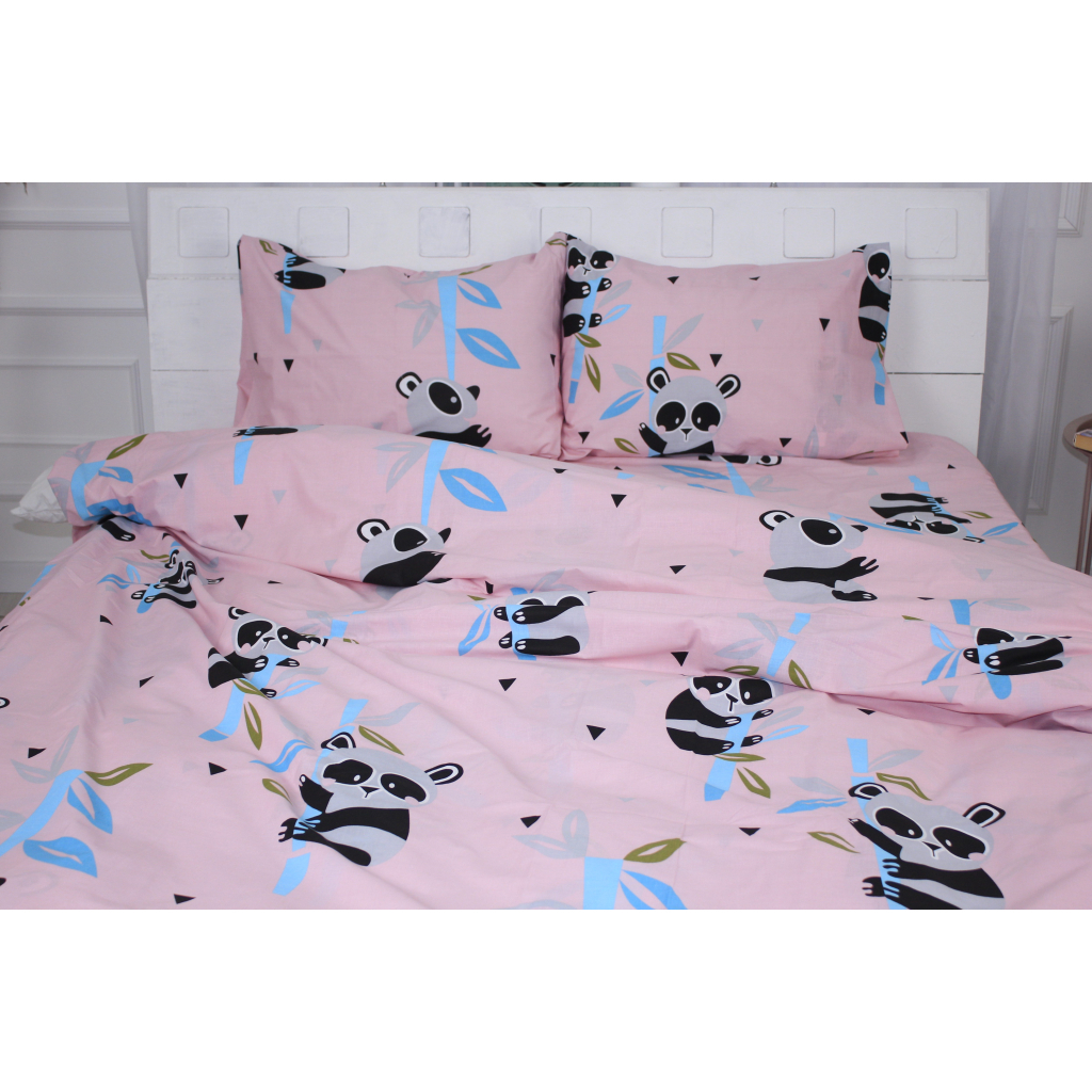 Постільна білизна MirSon Бязь 17-0505 Panda pink Дитяча (2200003619270) - зображення 2