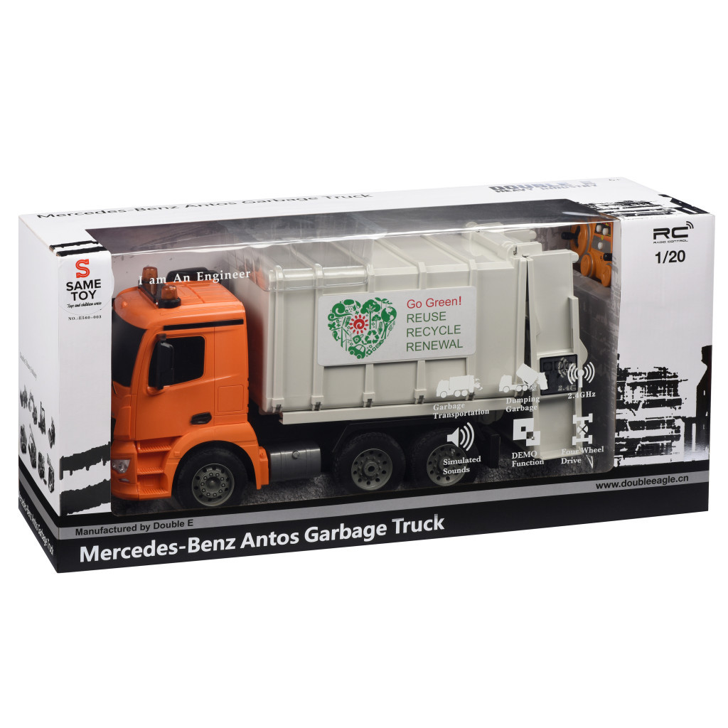 Радіокерована іграшка Same Toy Сміттєвоз Mercedes-Benz 1:20 (E560-003) - зображення 11