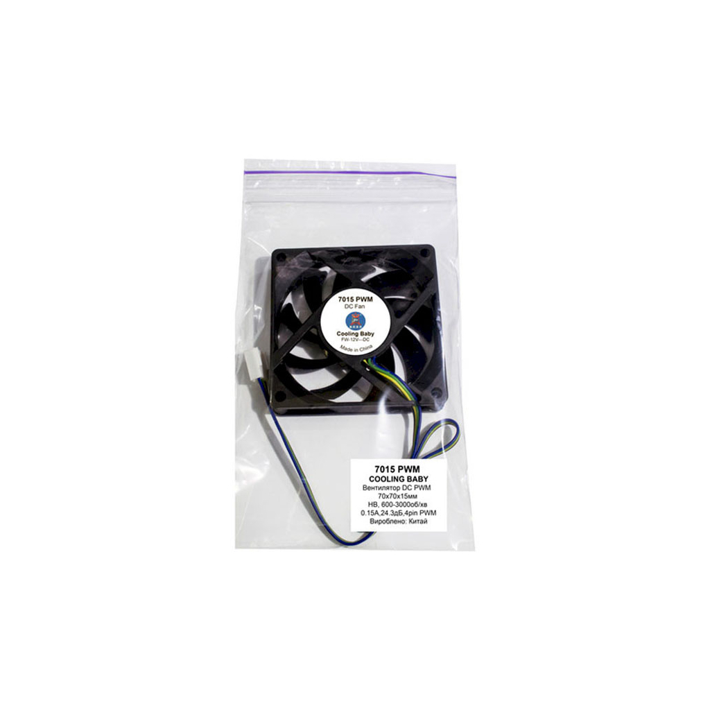 Кулер до корпусу Cooling Baby 7015 PWM - изображение 3