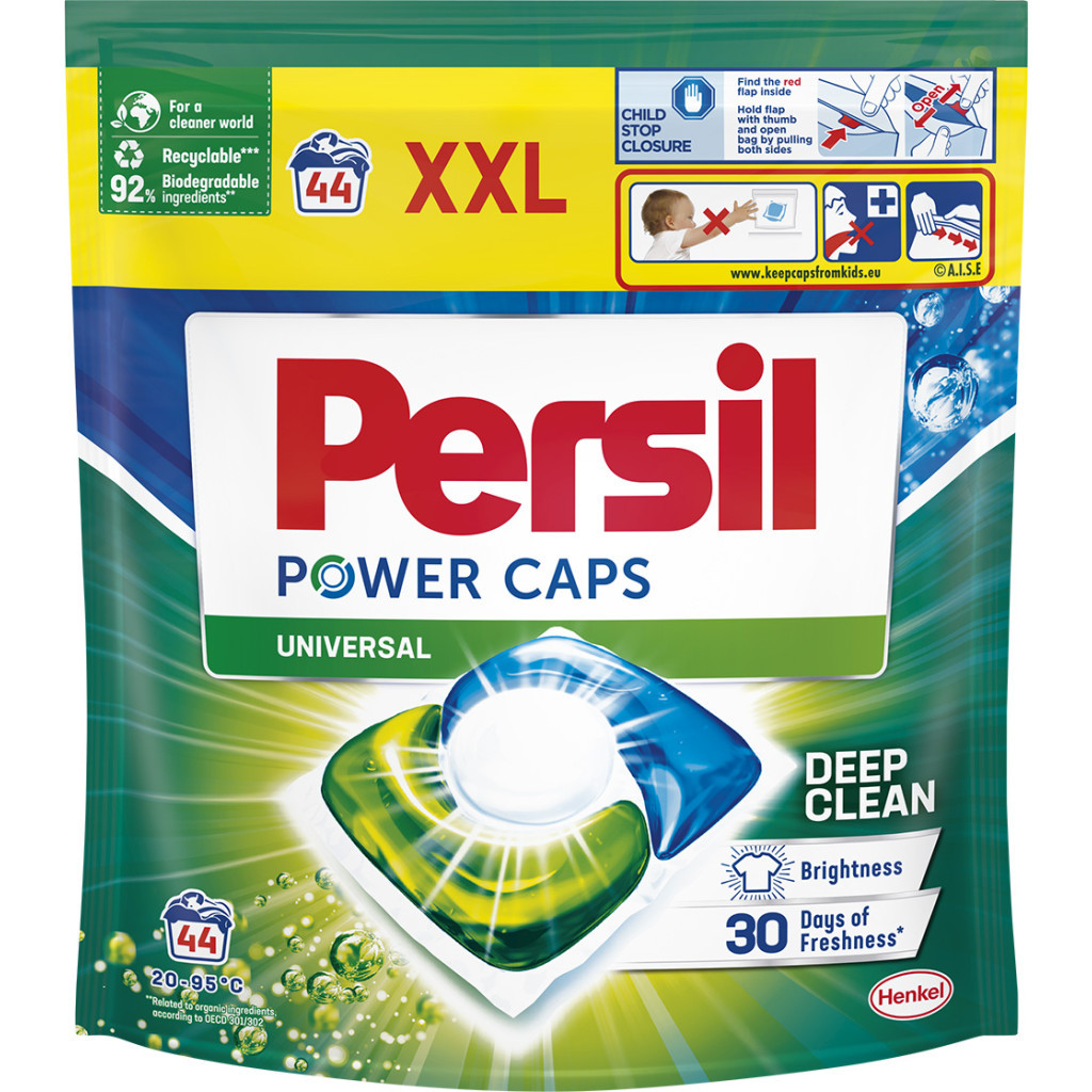 Капсули для прання Persil Power Caps Universal Deep Clean 44 шт. (9000101804416) - зображення 1