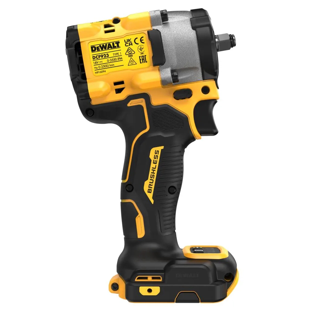 Гайковерт DeWALT 18 В XR Li-lon ,406 Нм (без АКБ та ЗП) (DCF923N) - изображение 4