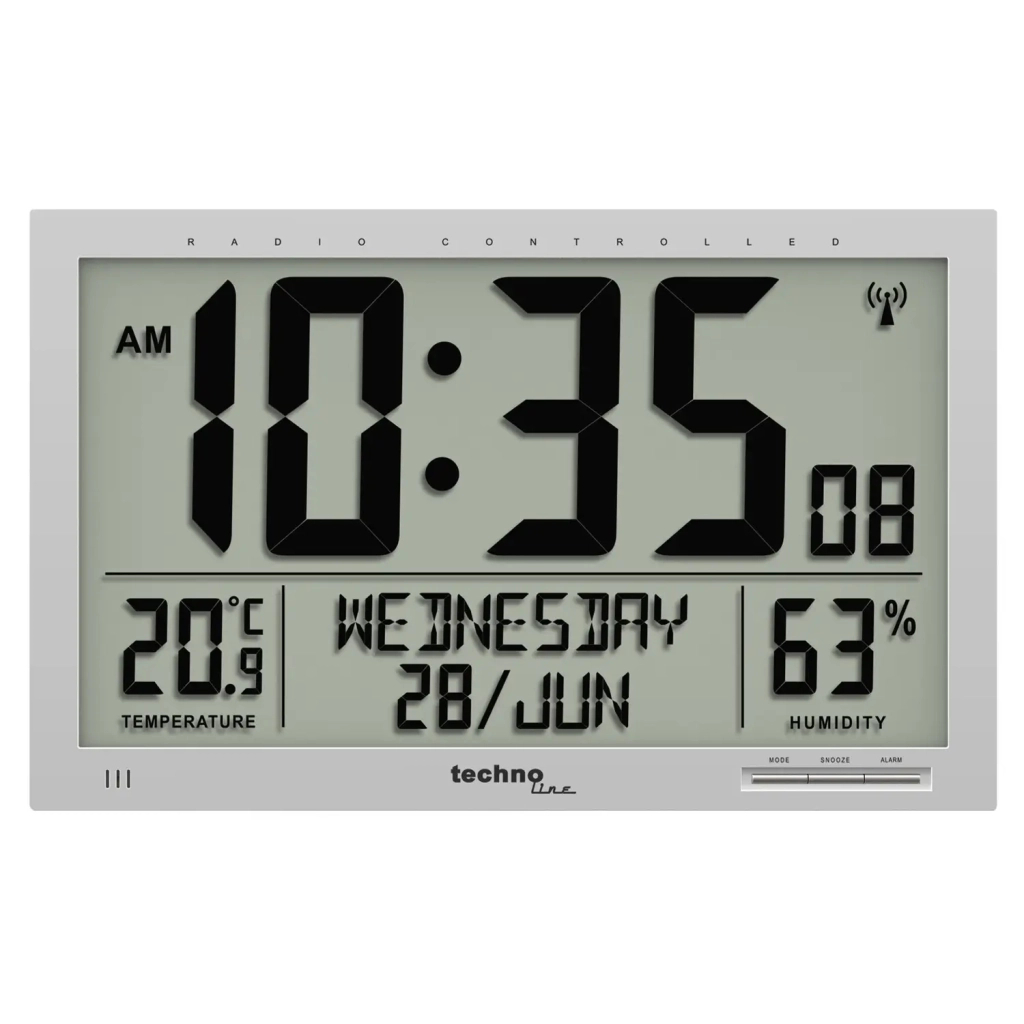 Настінний годинник Technoline WS8013 Silver (DAS301790) - зображення 1