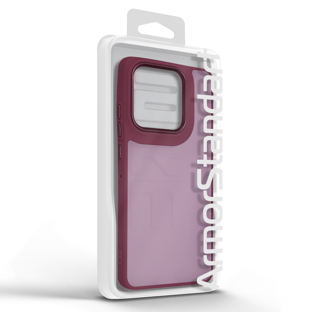 Чохол до мобільного телефона Armorstandart Frame Motorola G86 5G Wine Red (ARM87564) - зображення 3