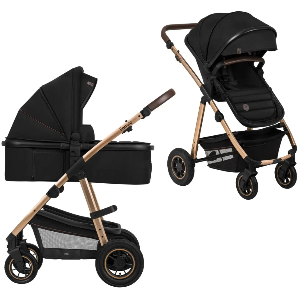 Коляска Lionelo 2 в 1 Amber 2 Black Onyx (LO-AMBER BLACK ONYX (2in1)) - зображення 1