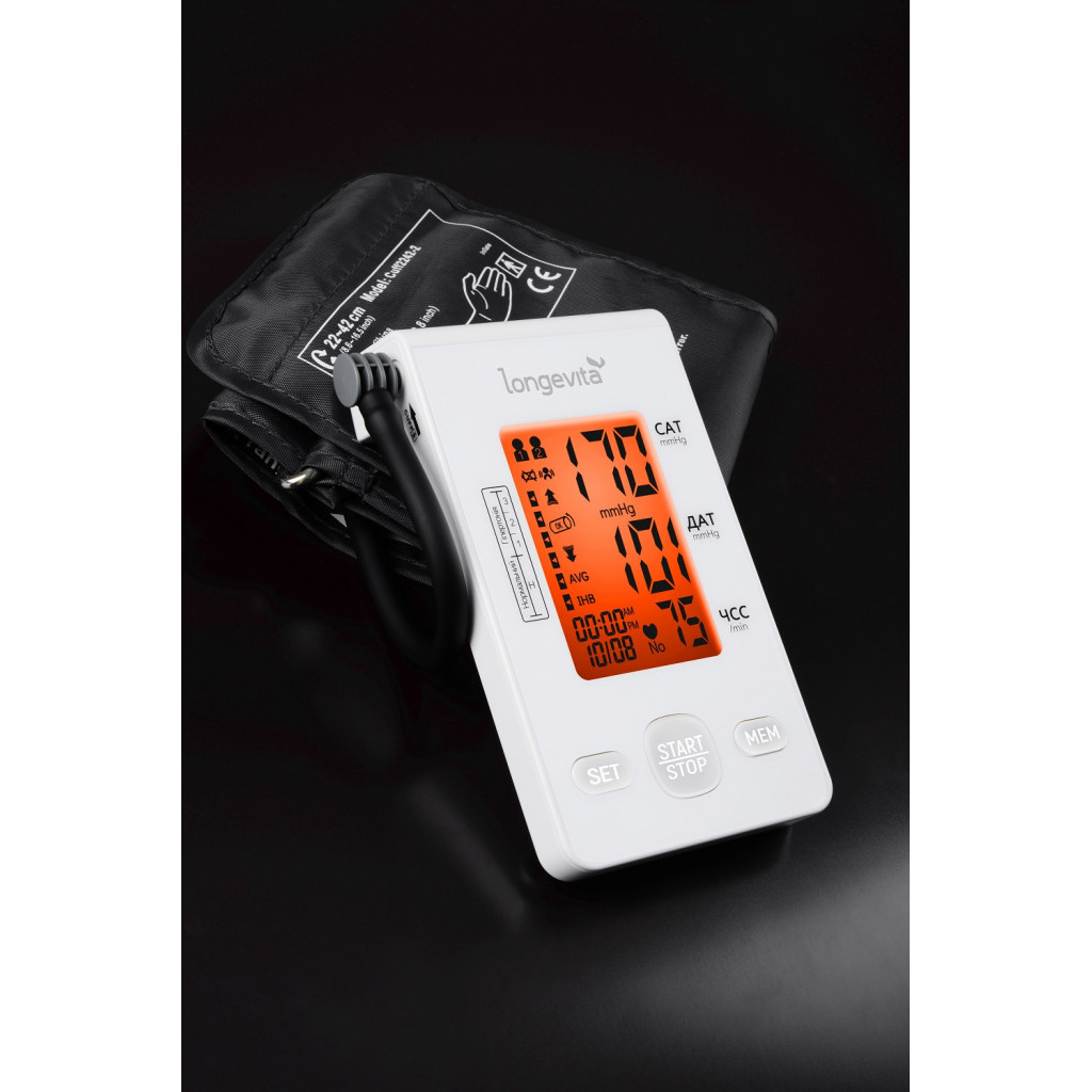 Тонометр Longevita Авт.вимір.артер.тиску LONGEVITA DBP-6179 (DBP-6179) - изображение 3