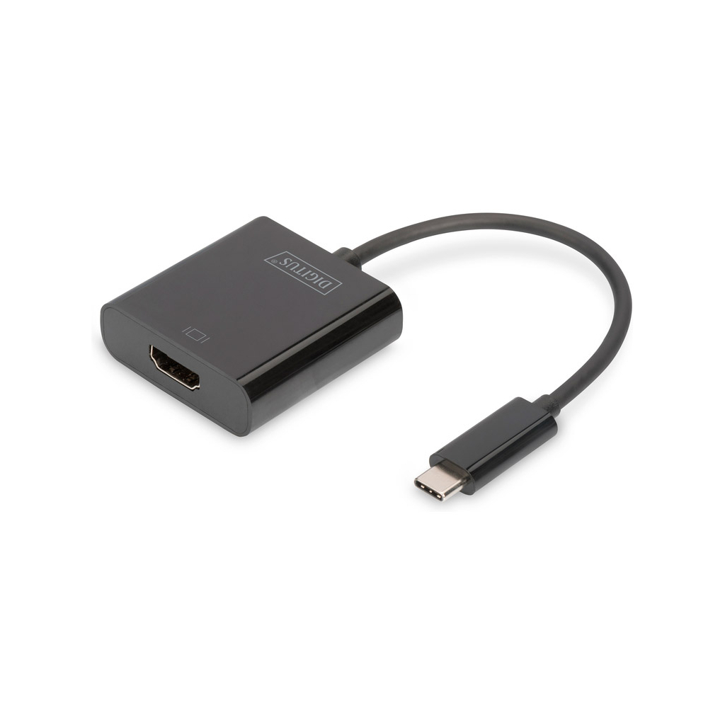 Перехідник USB-C to HDMI UHD 4K, M/F, 0.15 m Digitus (DA-70852) - зображення 1