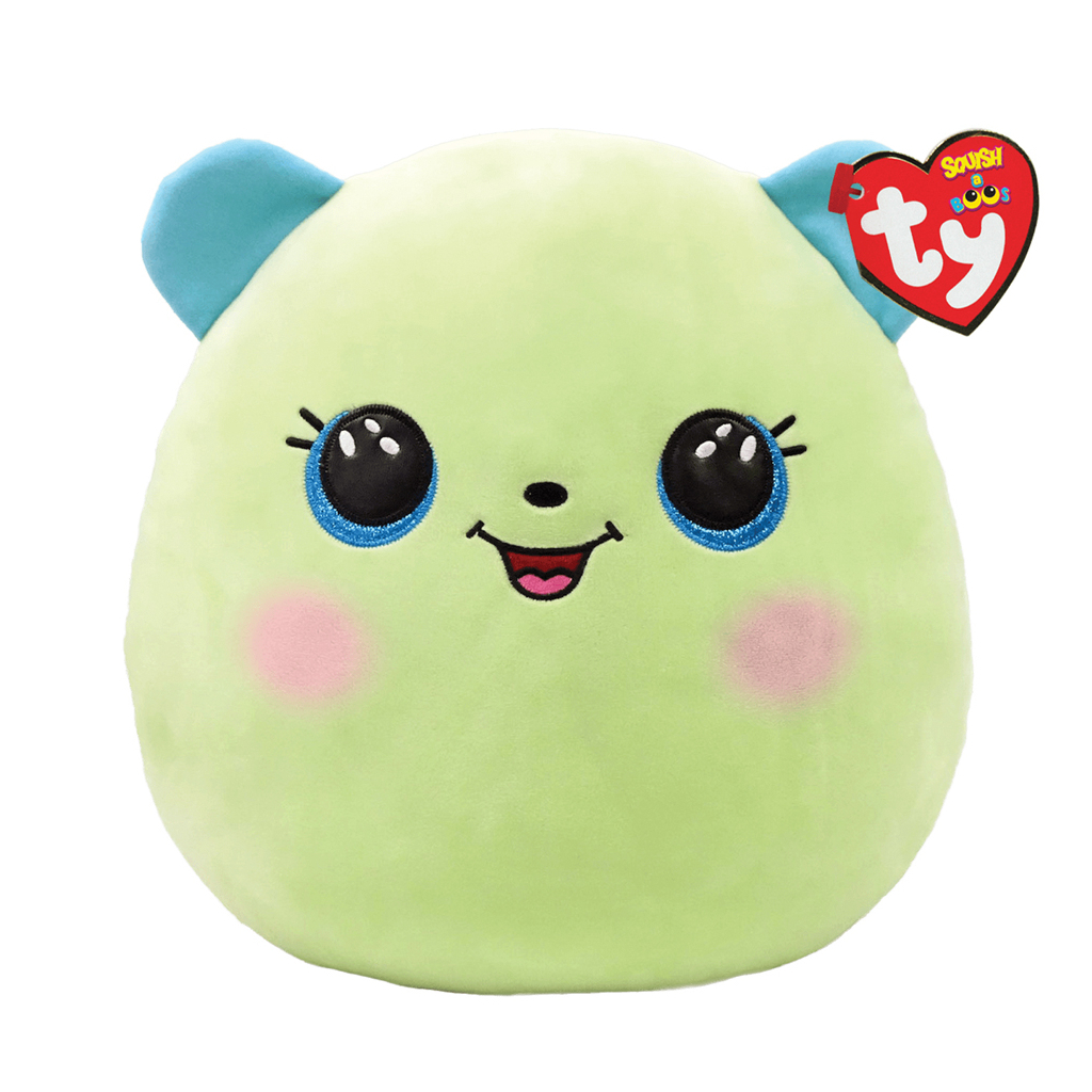 М'яка іграшка Ty Squish-a-Boos Зелений ведмедик Clover 20 см (39227) - зображення 1