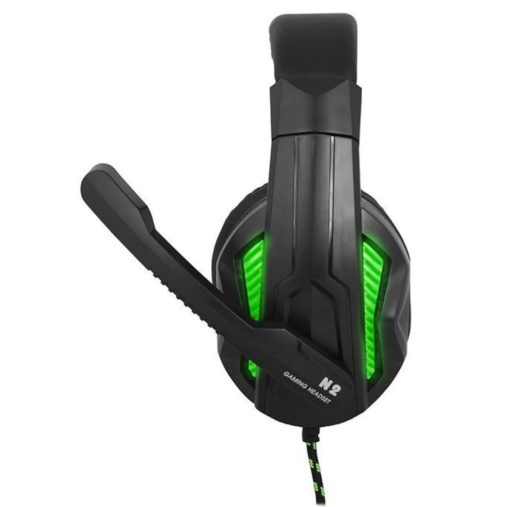 Навушники Gemix N2 LED Black-Green Gaming - зображення 3