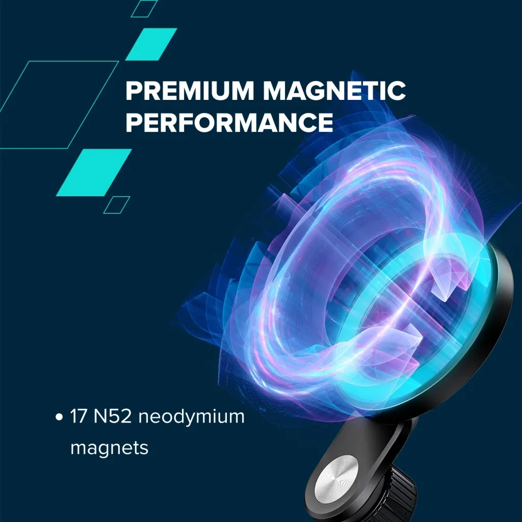 Тримач для смартфонів Canyon Magnetic travel holder OnGrip 11 clip mount Black (CNS-CCHM11) - зображення 5