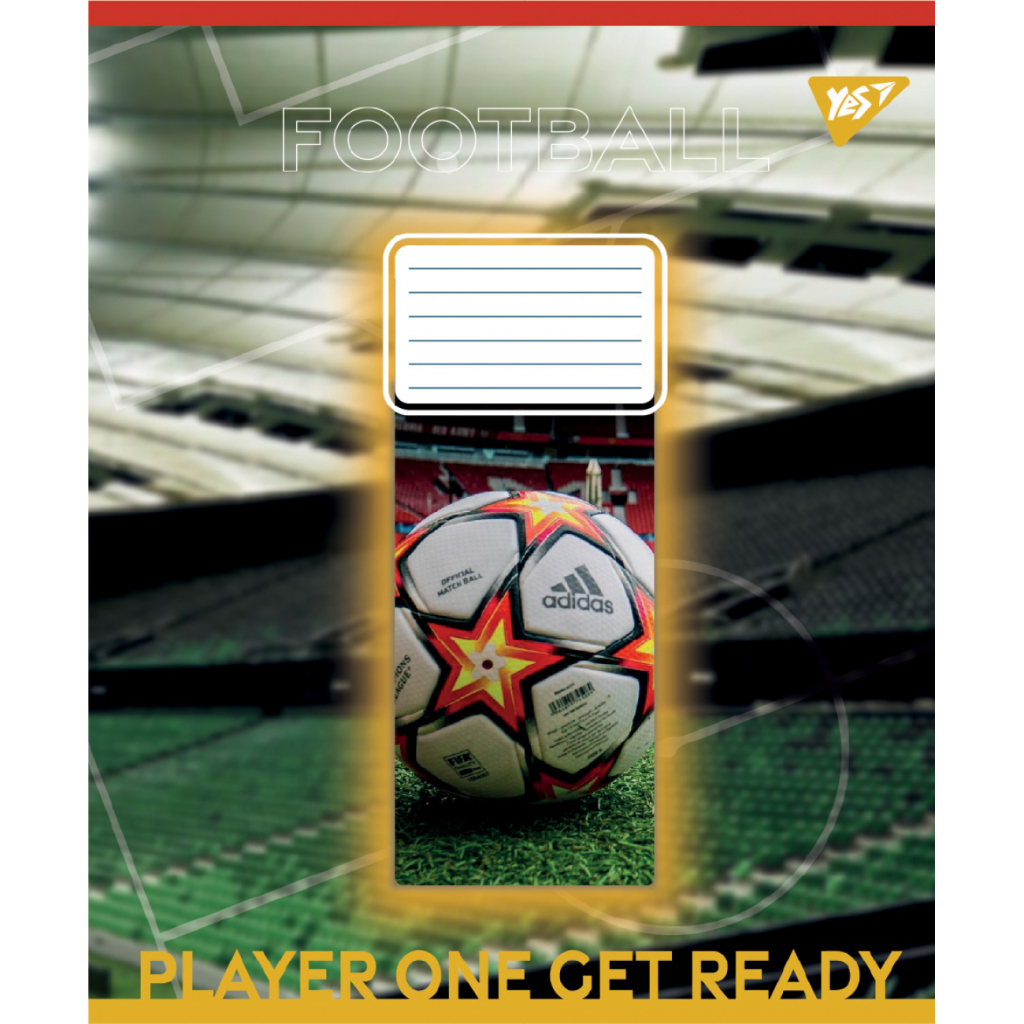 Зошит Yes Football stadium А5 36 аркушів лінія (767750) - зображення 3