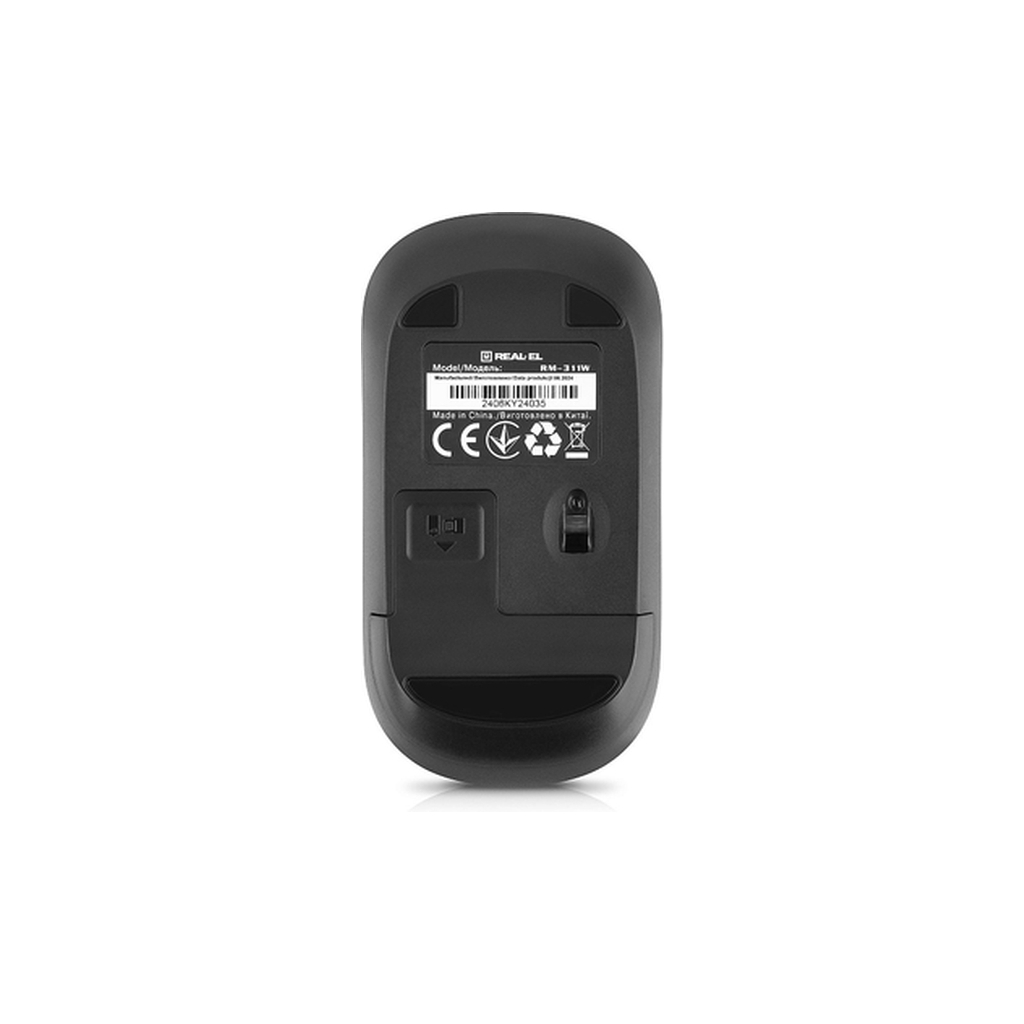 Мишка REAL-EL RM-311W Wireless Black (EL123200041) - зображення 8