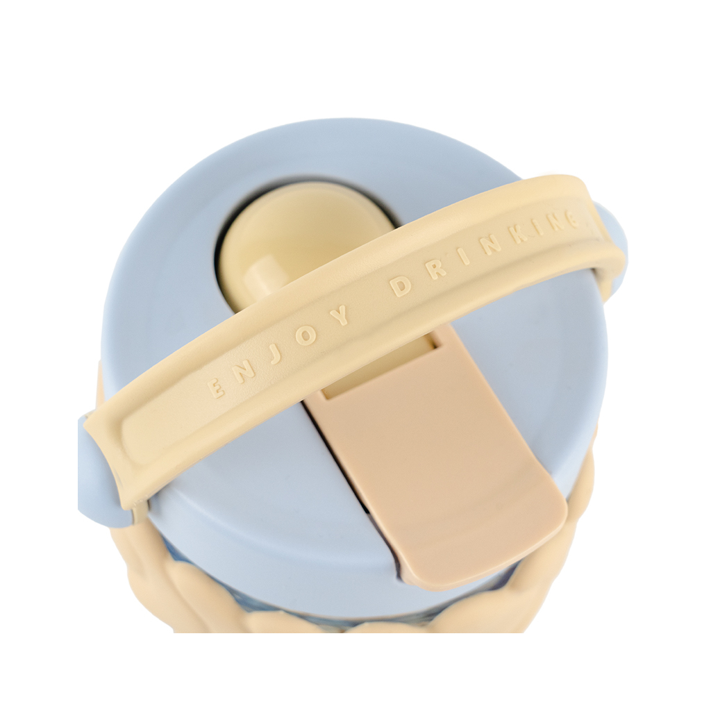 Пляшка для води Kite 900 мл бежево-блакитний (K25-1231-1) - зображення 3