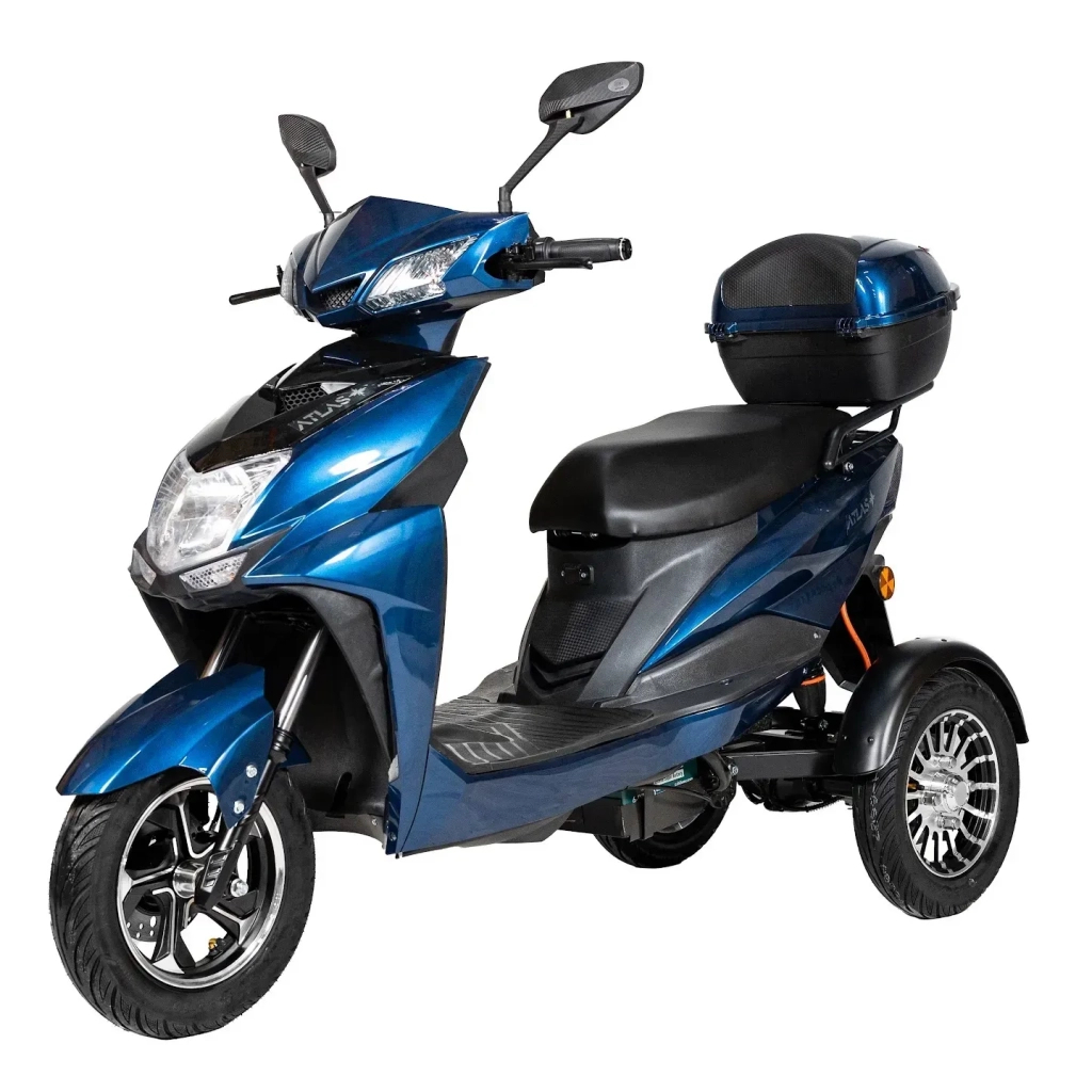 Електроскутер Atlas Falcon Trike Box 1500W Cyan Blue (4013) - зображення 1