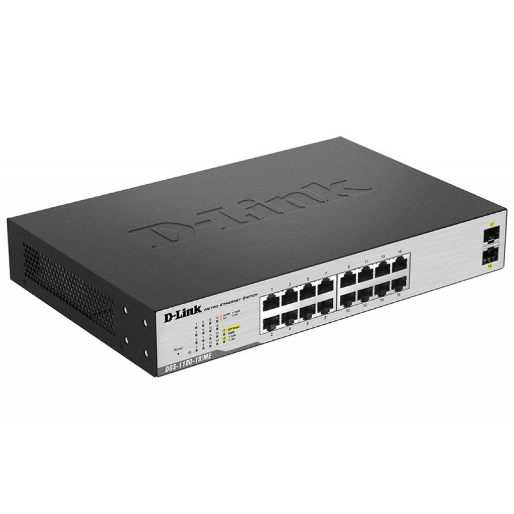 Комутатор мережевий D-Link DGS-1100-18/ME - зображення 2