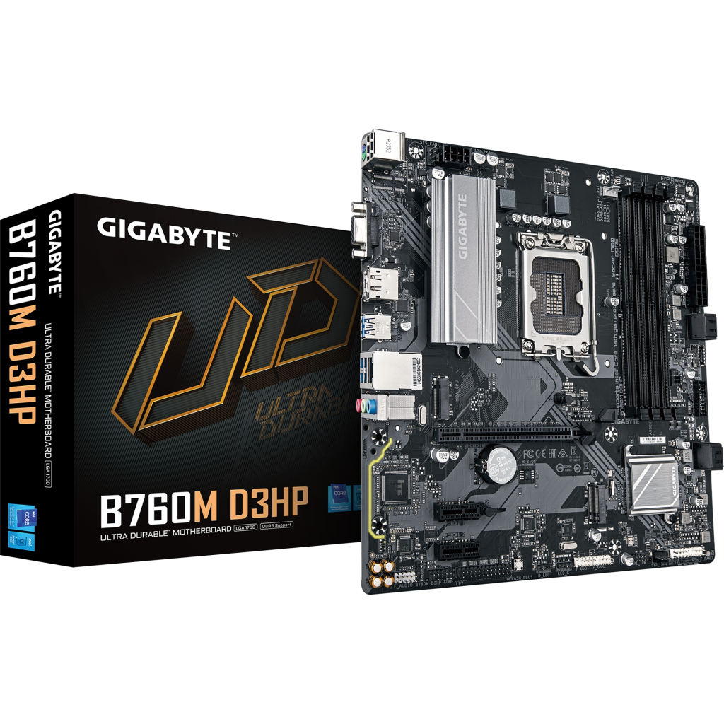 Материнська плата GIGABYTE B760M D3HP - зображення 1