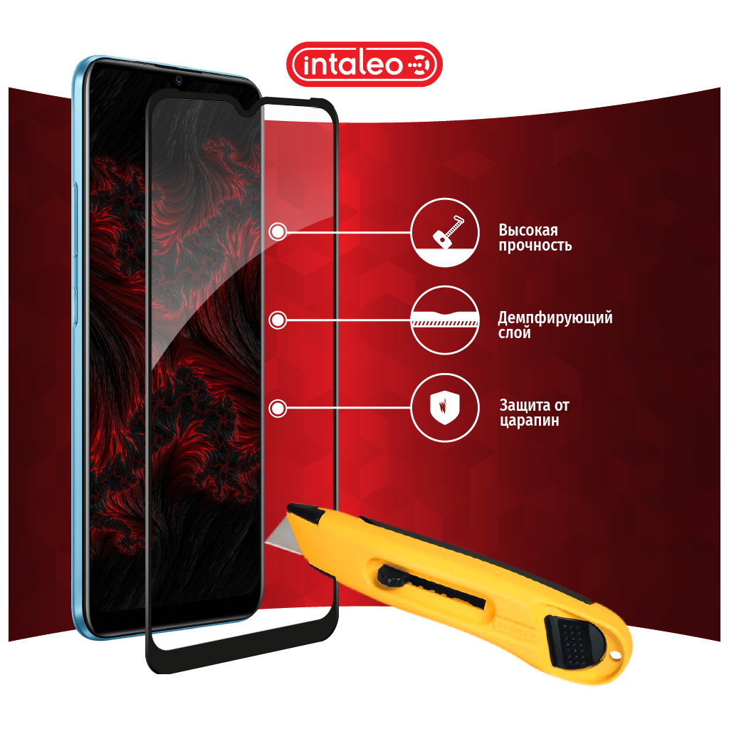 Скло захисне Intaleo Full Glue RealMe C21Y Black (1283126518515) - зображення 5