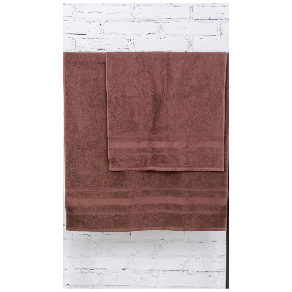 Рушник MirSon набір банний 5001 SoftNess Brown 50x90, 70x140 (2200003182934) - зображення 2