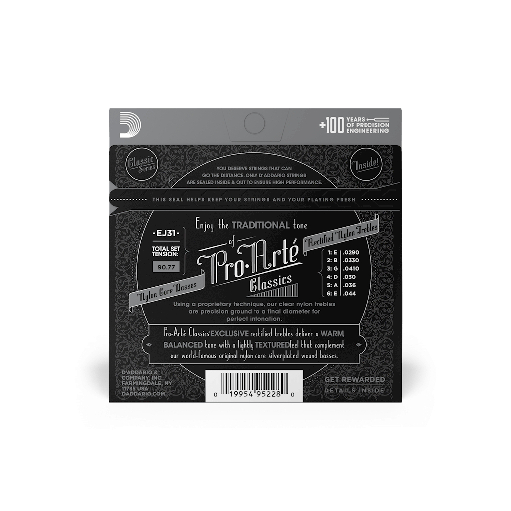 Струни для гітари D'Addario Pro-Arte Rectified Nylon Hard Tension (EJ31) - зображення 3
