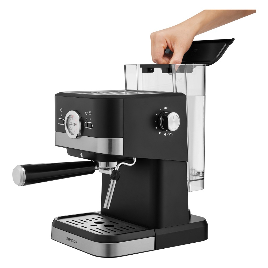 Ріжкова кавоварка еспресо Sencor SES 1721BK - изображение 5