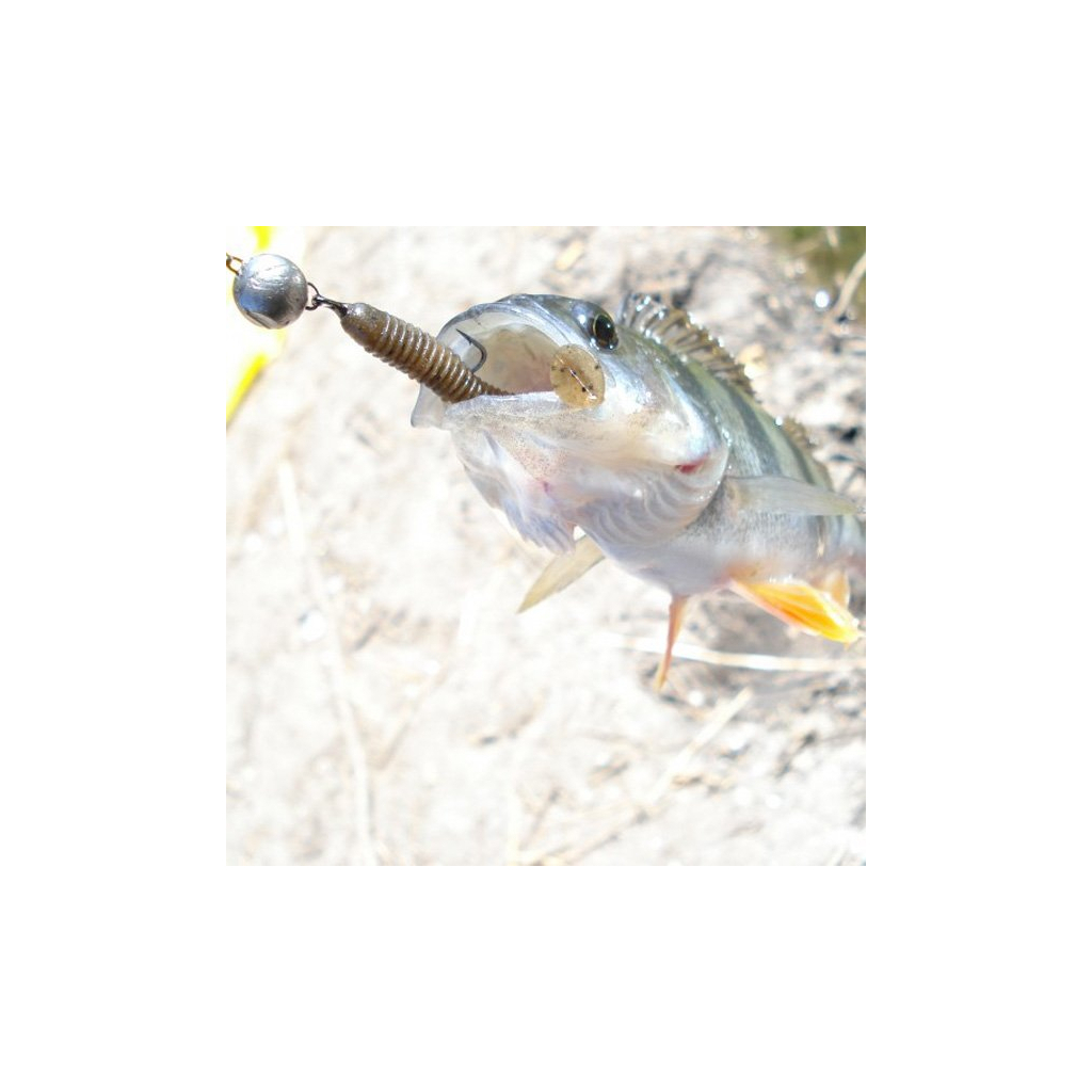 Силікон рибальський Keitech Swing Impact 2.5" (10 шт/упак) ц:101 green pumpkin pp. (1551.05.08) - зображення 2