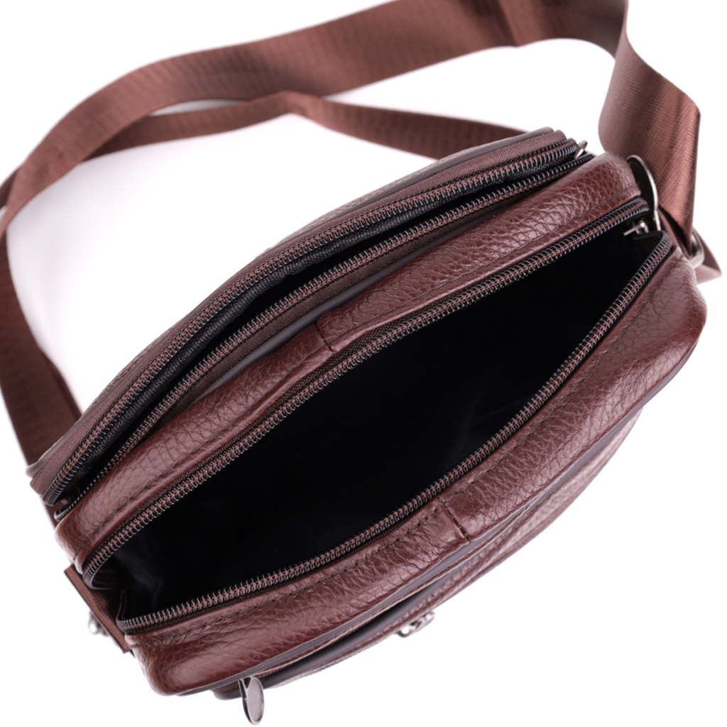 Сумка Vintage З натуральної шкіри Коричнева (22858) - зображення 7