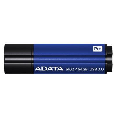 USB флеш накопичувач ADATA 64GB S102PRO Blue USB 3.1 (AS102P-64G-RBL) - зображення 1