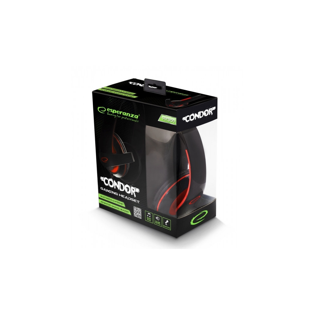 Навушники Esperanza EGH300B Red (EGH300R) - зображення 4