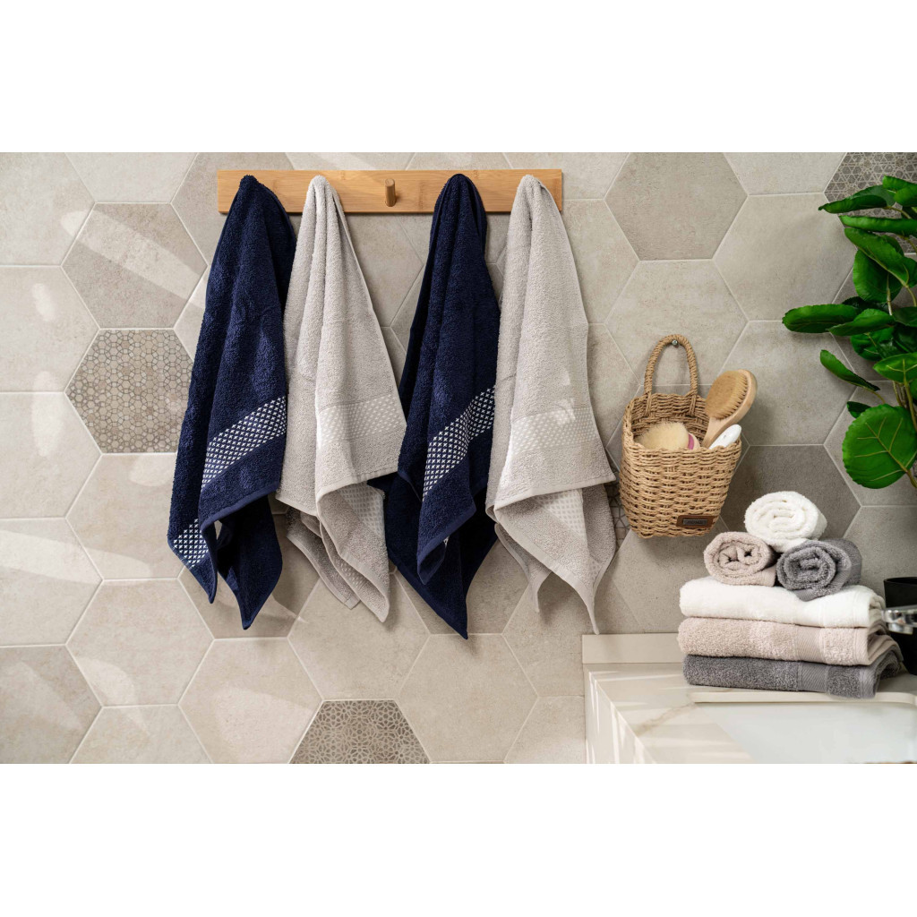 Рушник Ardesto набір махрових Holiday 2 шт 50х90см, 70х140см, 100% бавовна, індиго (ART2557IN) - зображення 3