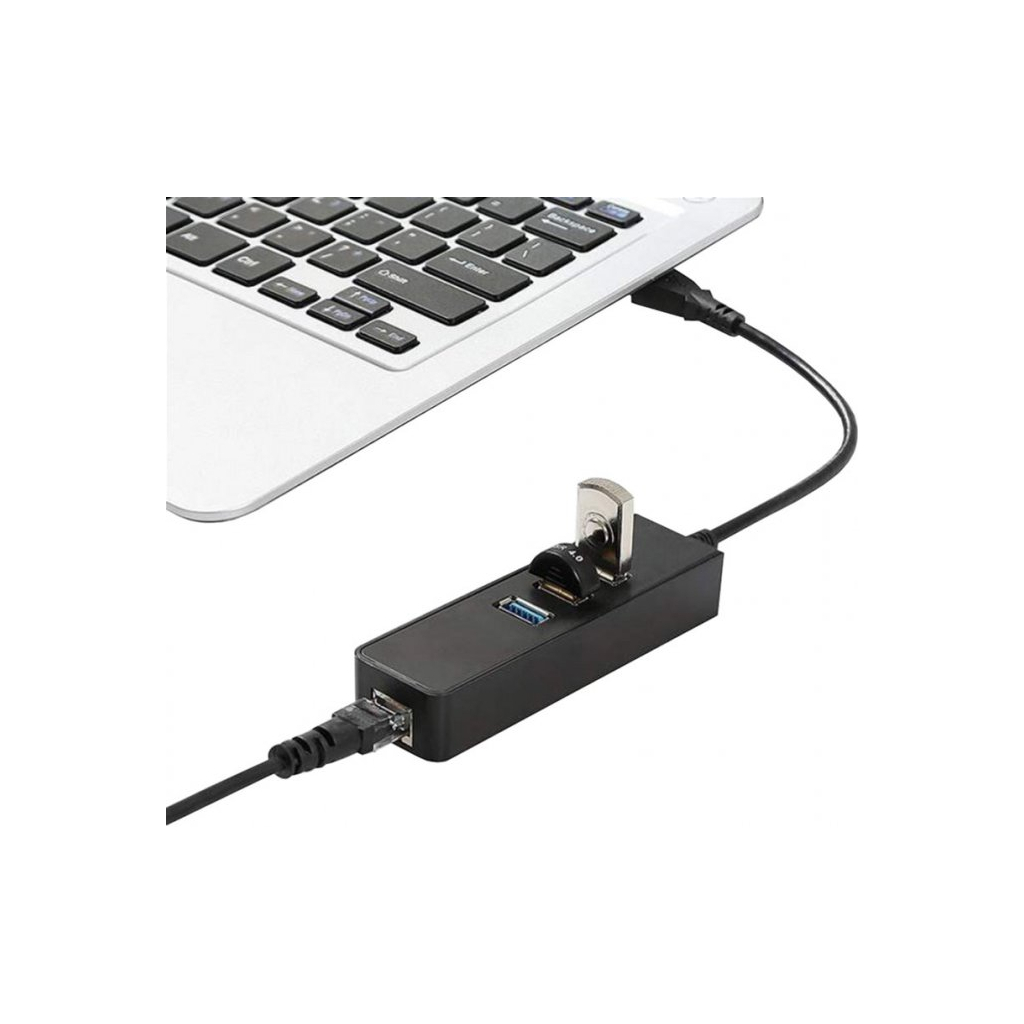 Концентратор Dynamode USB 3.0 Type-A - RJ45 Gigabit Lan, 3*USB 3.0 (USB3.0-Type-A-RJ45-HUB3) - зображення 7