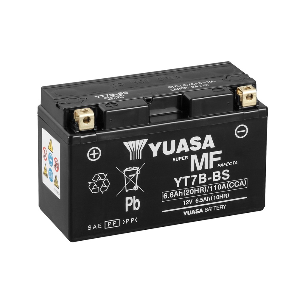 Акумулятор автомобільний Yuasa 12V 6,5Ah MF VRLA Battery AGM (YT7B-BS) - зображення 1