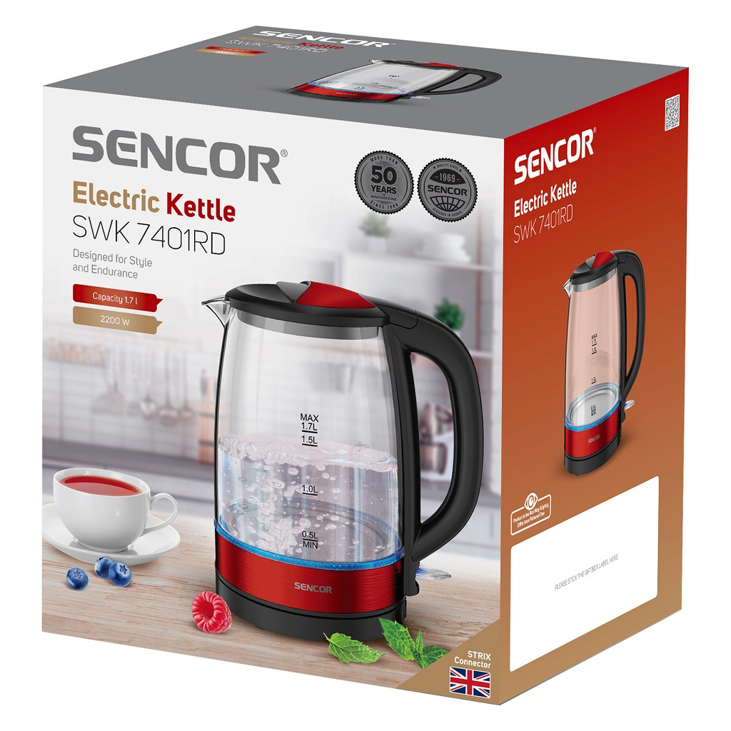 Електрочайник Sencor SWK7401RD - зображення 5