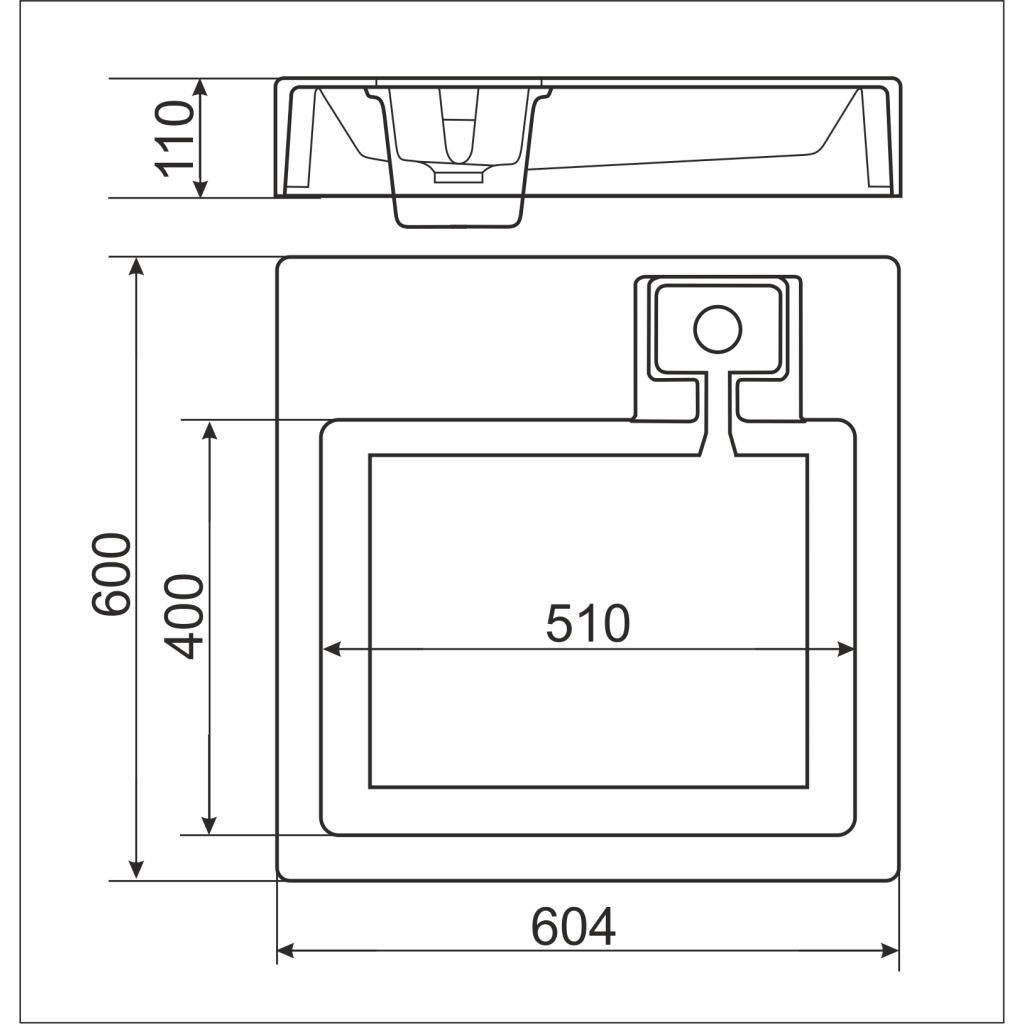 Раковина GRANADO Marlin white gel (gbs0505g) - зображення 6