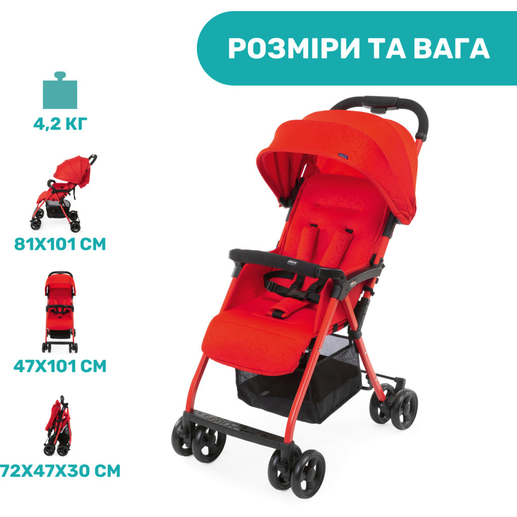 Коляска Chicco Ohlala 3 red (79733.64) - зображення 10