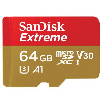 Карта пам'яті SanDisk 64GB microSDXC Class10 UHS-I V30 A1 4K (SDSQXAF-064G-GN6MA) - зображення 2