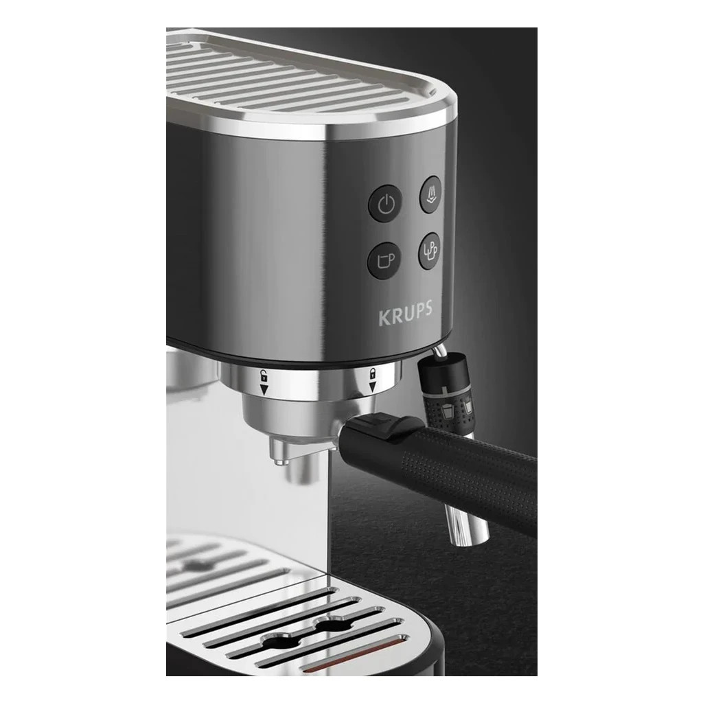 Ріжкова кавоварка еспресо Krups XP444G10 - зображення 10