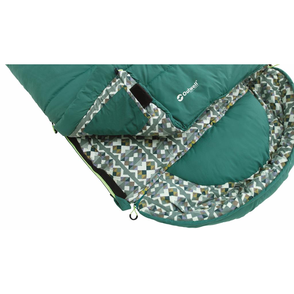 Спальний мішок Outwell Camper Supreme -9C Petrol Blue Left (928745) - зображення 6